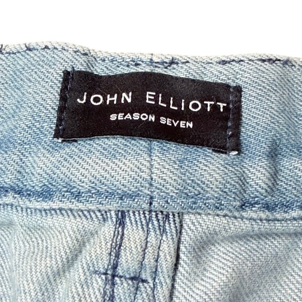 John‎ Elliott Season Seven Japanese Denim Light Wash Cigarette Jeans Women's 32 - Picture 3 of 9